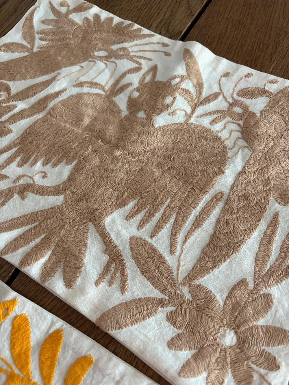 Mexican Embroidered Cotton Pillow Case Cover